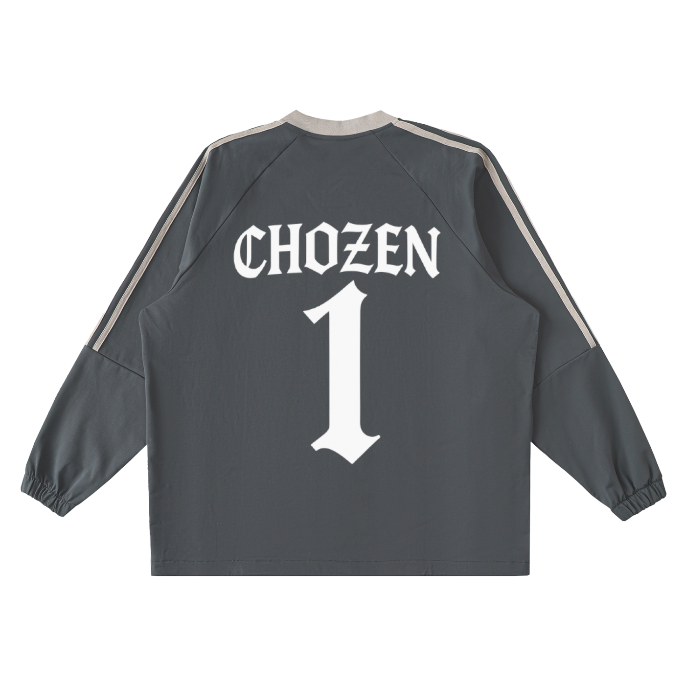 Color-Block V-Neck Long-Sleeve T-Shirt