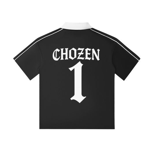 Contrast Collar Short-Sleeve Polo Shirt