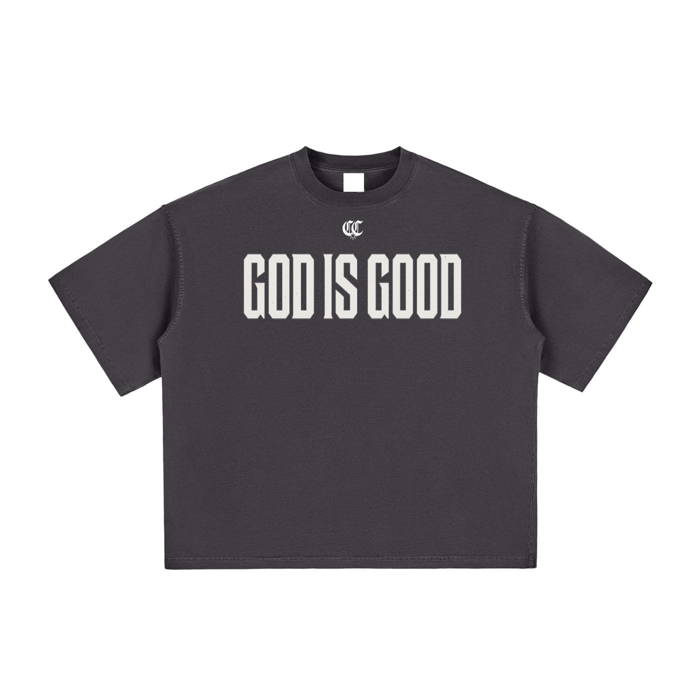 "GOD IS GOOD" Vintage Washed Boxy T-Shirt