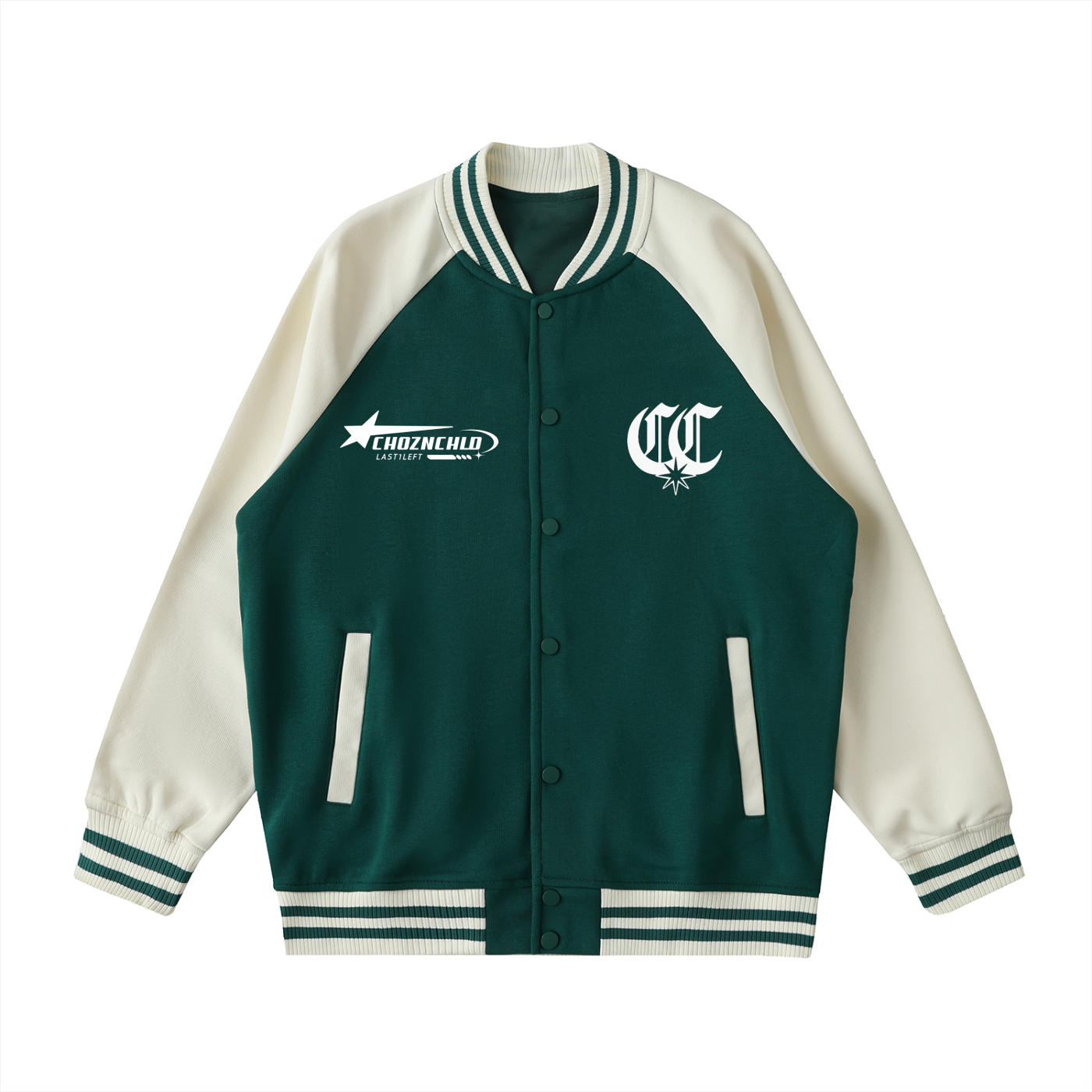Two Tone "Senior Skip Day" Varsity Jacket