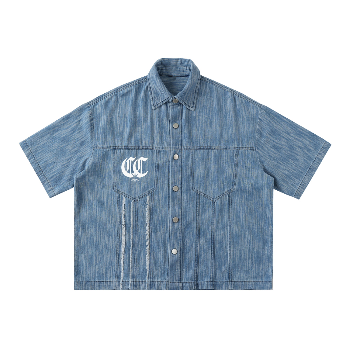 "GOING OUT" Button Short-Sleeve Shirt