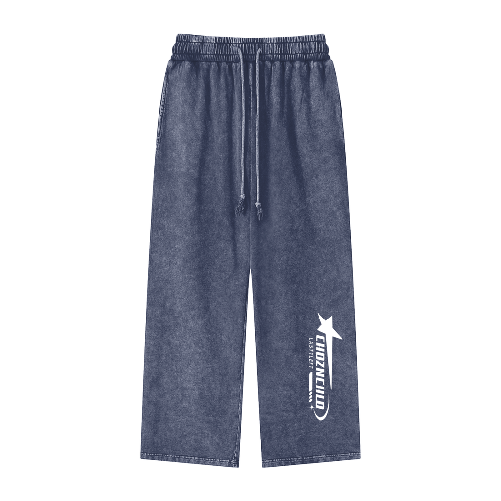 "ACID BUCKET" Straight Leg Pants
