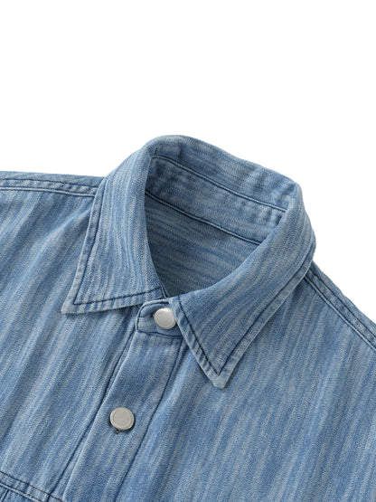 "GOING OUT" Button Short-Sleeve Shirt